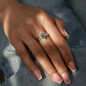 Nature's Strength - 2PCS Moss Agate Rings - Num-Magic