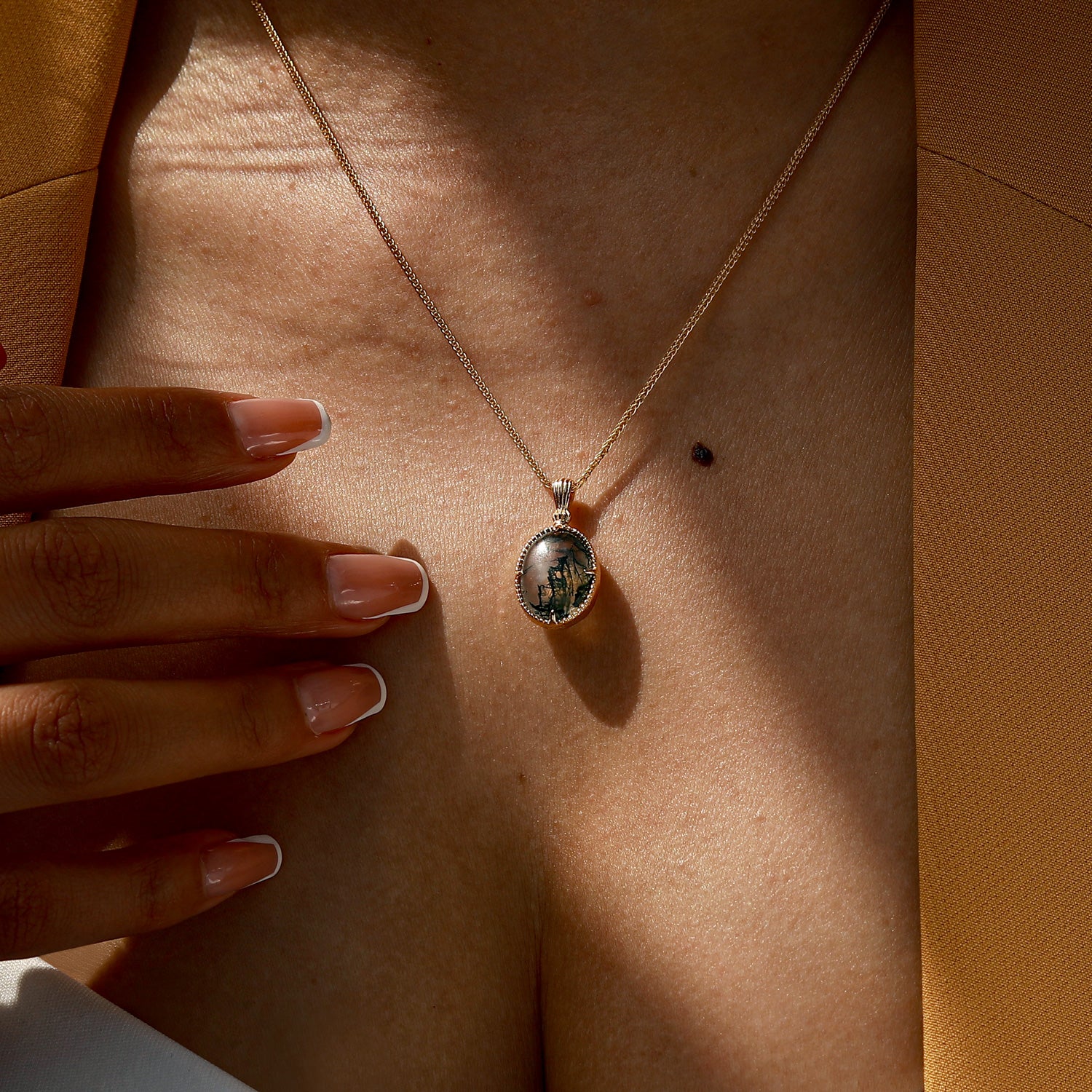 Empowerment Stone - Moss Agate Necklace - Num-Magic