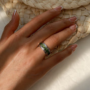 Positive Vibration - Moss Agate Rings - Num-Magic